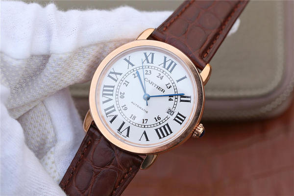 顶级复刻卡地亚rondelouiscartier系列超薄手动上链机械