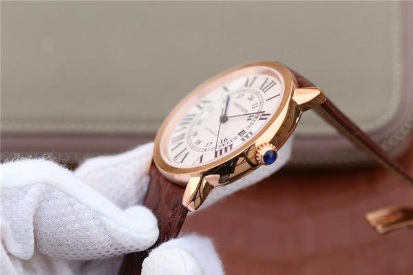 顶级复刻卡地亚rondelouiscartier系列超薄手动上链机械