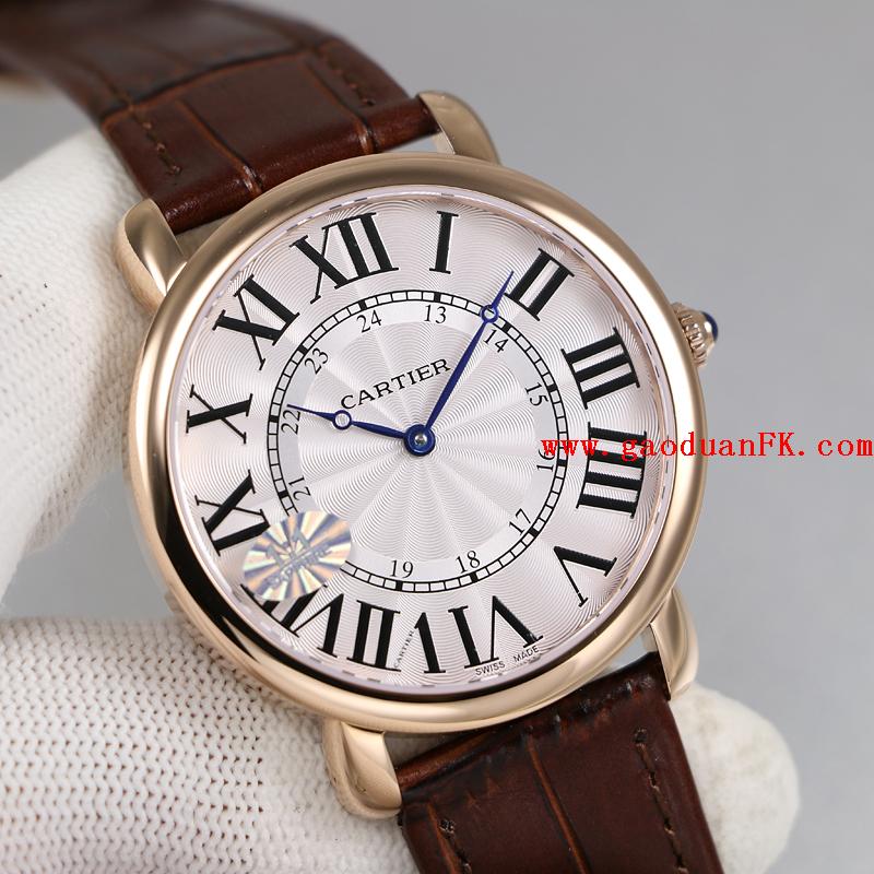 顶级复刻卡地亚ronde louis cartier系列超薄手动上链机械